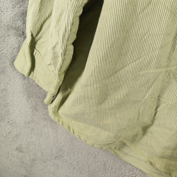 FASHION BUG Embroidered Fall Corduroy Button Up Shirt 22/24W 100% Cotton Green - Picture 8 of 13
